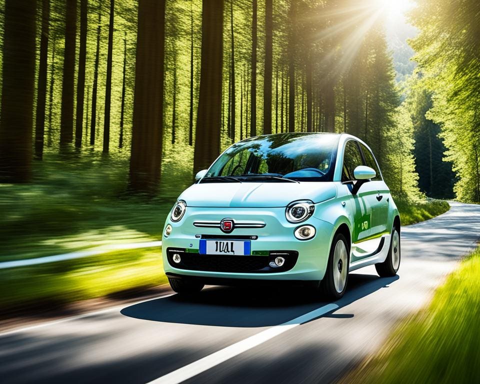 Groene aspecten Fiat auto's