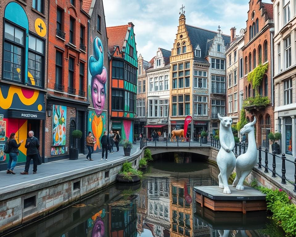 De invloed van moderne kunst op de stad Gent