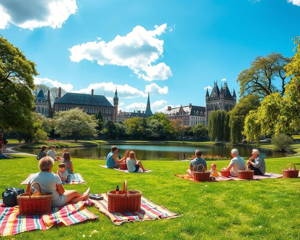 parken voor een picknick