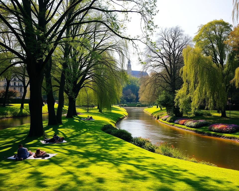 relaxen in de natuur Gent