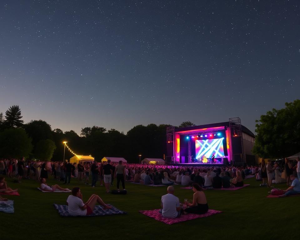 zomerse muziekoptredens